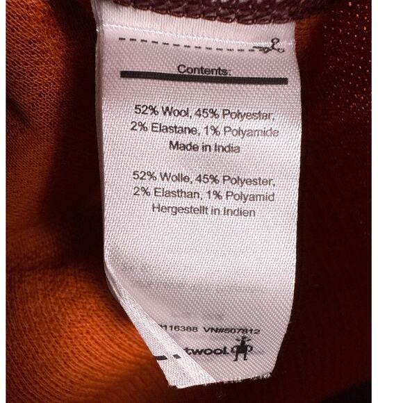 Smartwool Intraknit 200 Base Layer Quarter Zip Womens Small Red Colorblock - Picture 9 of 11